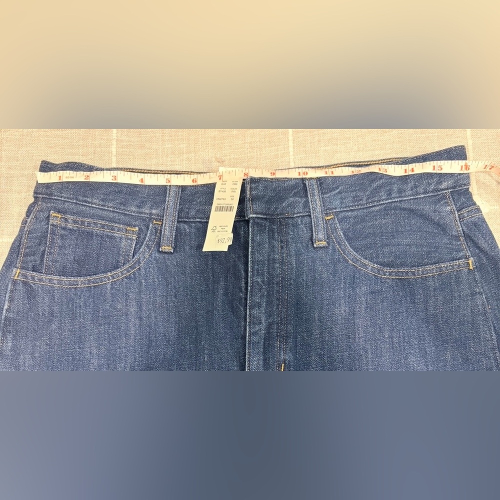 NWT J. Crew Denim Midi Skirt 100% Cotton in Rinse Wash Women’s Size 30 - Picture 11 of 13